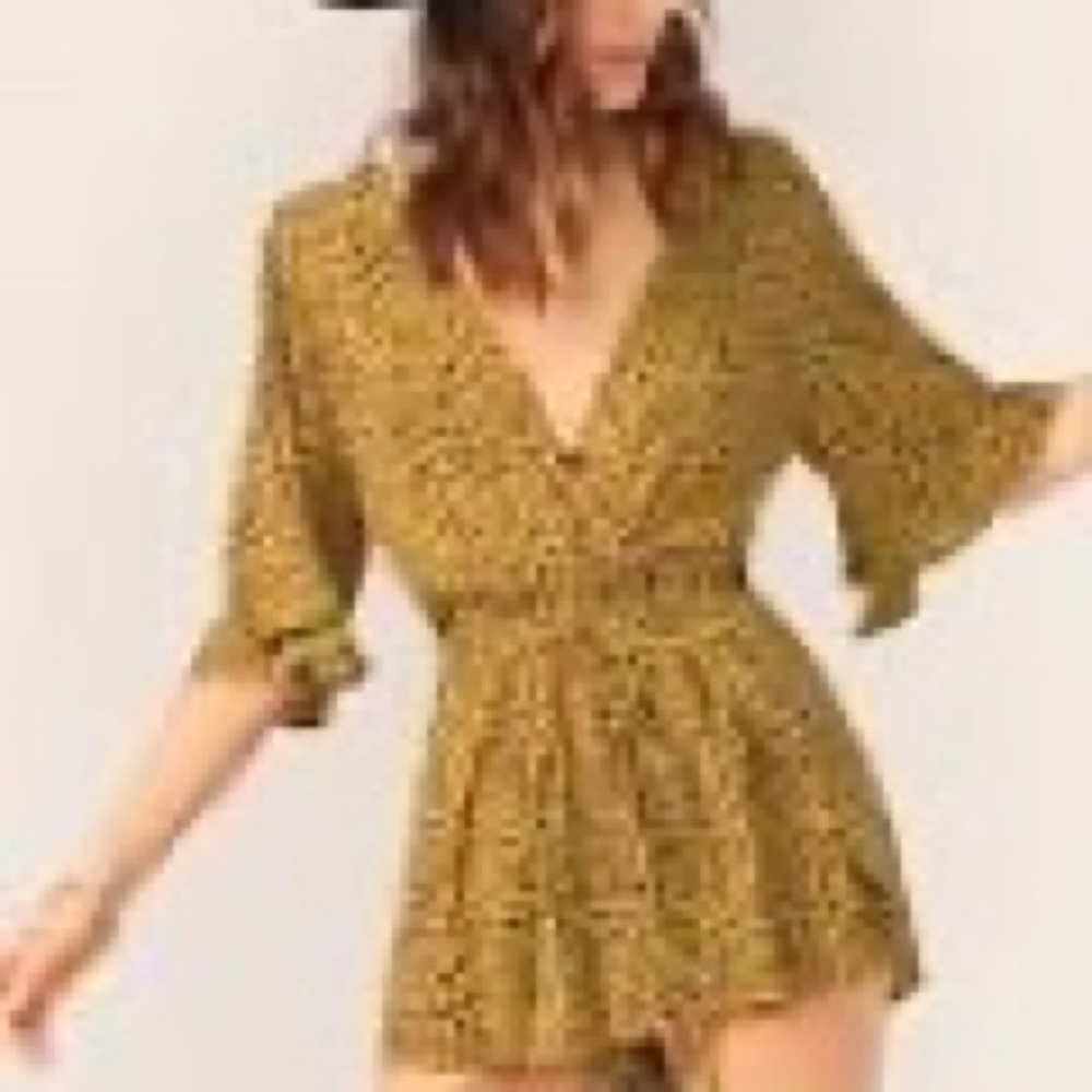Shein leopard romper
